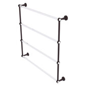  Pacific Beach Collection 4-Tier 36'' Ladder Towel Bar with Smooth Accent in Antique Bronze, 38-5/8'' W x 5'' D x 35-3/16'' H