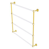  Pacific Beach Collection 4-Tier 36'' Ladder Towel Bar with Smooth Accent in Polished Brass, 38-5/8'' W x 5'' D x 35-3/16'' H