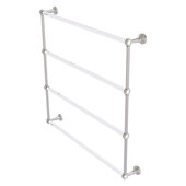  Pacific Beach Collection 4-Tier 36'' Ladder Towel Bar with Smooth Accent in Satin Nickel, 38-5/8'' W x 5'' D x 35-3/16'' H
