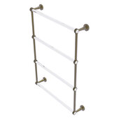  Pacific Beach Collection 4-Tier 24'' Ladder Towel Bar with Dotted Accents in Antique Brass, 24-5/8'' W x 5'' D x 35-3/16'' H