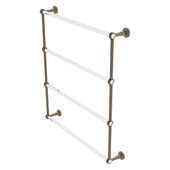  Pacific Beach Collection 4-Tier 30'' Ladder Towel Bar with Dotted Accents in Antique Brass, 32-5/8'' W x 5'' D x 35-3/16'' H