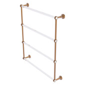  Pacific Beach Collection 4-Tier 30'' Ladder Towel Bar with Dotted Accents in Brushed Bronze, 32-5/8'' W x 5'' D x 35-3/16'' H