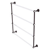  Pacific Beach Collection 4-Tier 36'' Ladder Towel Bar with Dotted Accents in Antique Bronze, 38-5/8'' W x 5'' D x 35-3/16'' H