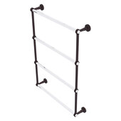 Pacific Beach Collection 4-Tier 24'' Ladder Towel Bar with Grooved Accents in Antique Bronze, 24-5/8'' W x 5'' D x 35-3/16'' H