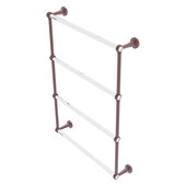  Pacific Beach Collection 4-Tier 24'' Ladder Towel Bar with Grooved Accents in Antique Copper, 24-5/8'' W x 5'' D x 35-3/16'' H