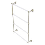  Pacific Beach Collection 4-Tier 24'' Ladder Towel Bar with Grooved Accents in Polished Nickel, 24-5/8'' W x 5'' D x 35-3/16'' H
