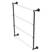  Pacific Beach Collection 4-Tier 30'' Ladder Towel Bar with Grooved Accents in Oil Rubbed Bronze, 32-5/8'' W x 5'' D x 35-3/16'' H