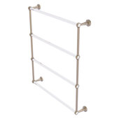  Pacific Beach Collection 4-Tier 30'' Ladder Towel Bar with Grooved Accents in Antique Pewter, 32-5/8'' W x 5'' D x 35-3/16'' H