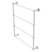  Pacific Beach Collection 4-Tier 30'' Ladder Towel Bar with Grooved Accents in Satin Nickel, 32-5/8'' W x 5'' D x 35-3/16'' H