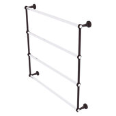  Pacific Beach Collection 4-Tier 36'' Ladder Towel Bar with Grooved Accents in Antique Bronze, 38-5/8'' W x 5'' D x 35-3/16'' H