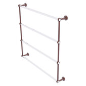  Pacific Beach Collection 4-Tier 36'' Ladder Towel Bar with Grooved Accents in Antique Copper, 38-5/8'' W x 5'' D x 35-3/16'' H