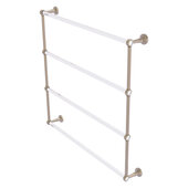  Pacific Beach Collection 4-Tier 36'' Ladder Towel Bar with Grooved Accents in Antique Pewter, 38-5/8'' W x 5'' D x 35-3/16'' H