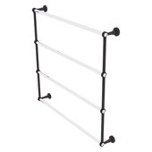  Pacific Beach Collection 4-Tier 36'' Ladder Towel Bar with Grooved Accents in Venetian Bronze, 38-5/8'' W x 5'' D x 35-3/16'' H