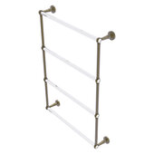  Pacific Beach Collection 4-Tier 24'' Ladder Towel Bar with Twisted Accents in Antique Brass, 24-5/8'' W x 5'' D x 35-3/16'' H