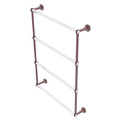  Pacific Beach Collection 4-Tier 24'' Ladder Towel Bar with Twisted Accents in Antique Copper, 24-5/8'' W x 5'' D x 35-3/16'' H