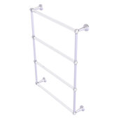  Pacific Beach Collection 4-Tier 24'' Ladder Towel Bar with Twisted Accents in Satin Chrome, 24-5/8'' W x 5'' D x 35-3/16'' H