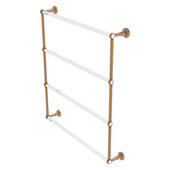  Pacific Beach Collection 4-Tier 30'' Ladder Towel Bar with Twisted Accents in Brushed Bronze, 32-5/8'' W x 5'' D x 35-3/16'' H