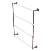  Pacific Beach Collection 4-Tier 30'' Ladder Towel Bar with Twisted Accents in Antique Copper, 32-5/8'' W x 5'' D x 35-3/16'' H