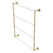  Pacific Beach Collection 4-Tier 30'' Ladder Towel Bar with Twisted Accents in Unlacquered Brass, 32-5/8'' W x 5'' D x 35-3/16'' H