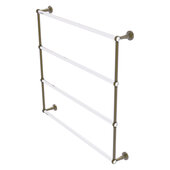  Pacific Beach Collection 4-Tier 36'' Ladder Towel Bar with Twisted Accents in Antique Brass, 38-5/8'' W x 5'' D x 35-3/16'' H
