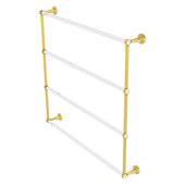  Pacific Beach Collection 4-Tier 36'' Ladder Towel Bar with Twisted Accents in Polished Brass, 38-5/8'' W x 5'' D x 35-3/16'' H