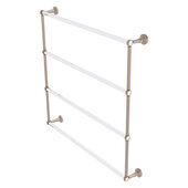  Pacific Beach Collection 4-Tier 36'' Ladder Towel Bar with Twisted Accents in Antique Pewter, 38-5/8'' W x 5'' D x 35-3/16'' H