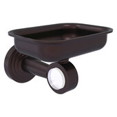  Pacific Beach Collection Wall Mounted Soap Dish Holder with Smooth Accent in Antique Bronze, 4-3/8'' W x 3-5/16'' D x 5'' H