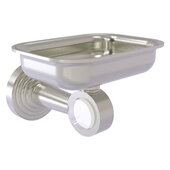  Pacific Beach Collection Wall Mounted Soap Dish Holder with Smooth Accent in Satin Nickel, 4-3/8'' W x 3-5/16'' D x 5'' H