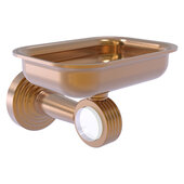 Pacific Beach Collection Wall Mounted Soap Dish Holder with Grooved Accents in Brushed Bronze, 4-3/8'' W x 3-5/16'' D x 5'' H