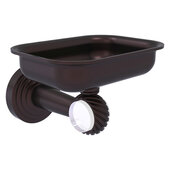  Pacific Beach Collection Wall Mounted Soap Dish Holder with Twisted Accents in Antique Bronze, 4-3/8'' W x 3-5/16'' D x 5'' H