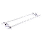  Pacific Beach Collection 30'' Back to Back Shower Door Towel Bar with Smooth Accent in Polished Chrome, 34'' W x 8-13/16'' D x 2-5/16'' H