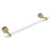  Pacific Beach Collection 18'' Shower Door Towel Bar with Smooth Accent in Satin Brass, 22'' W x 5-5/16'' D x 2-5/16'' H