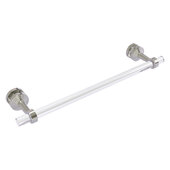  Pacific Beach Collection 18'' Shower Door Towel Bar with Smooth Accent in Satin Nickel, 22'' W x 5-5/16'' D x 2-5/16'' H