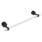  Pacific Beach Collection 18'' Shower Door Towel Bar with Smooth Accent in Venetian Bronze, 22'' W x 5-5/16'' D x 2-5/16'' H