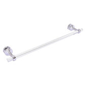  Pacific Beach Collection 24'' Shower Door Towel Bar with Smooth Accent in Polished Chrome, 28'' W x 5-5/16'' D x 2-5/16'' H