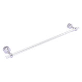  Pacific Beach Collection 30'' Shower Door Towel Bar with Smooth Accent in Satin Chrome, 34'' W x 5-5/16'' D x 2-5/16'' H