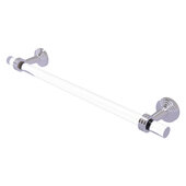  Pacific Beach Collection 18'' Towel Bar with Dotted Accents in Satin Chrome, 22'' W x 2-3/16'' D x 4'' H