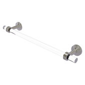  Pacific Beach Collection 24'' Towel Bar with Dotted Accents in Satin Nickel, 28'' W x 2-3/16'' D x 4'' H