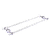  Pacific Beach Collection 30'' Back to Back Shower Door Towel Bar with Dotted Accents in Polished Chrome, 34'' W x 8-13/16'' D x 2-5/16'' H