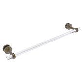  Pacific Beach Collection 24'' Shower Door Towel Bar with Dotted Accents in Antique Brass, 28'' W x 5-5/16'' D x 2-5/16'' H
