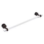  Pacific Beach Collection 24'' Shower Door Towel Bar with Dotted Accents in Venetian Bronze, 28'' W x 5-5/16'' D x 2-5/16'' H