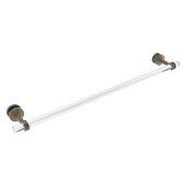  Pacific Beach Collection 30'' Shower Door Towel Bar with Dotted Accents in Antique Brass, 34'' W x 5-5/16'' D x 2-5/16'' H