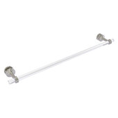  Pacific Beach Collection 30'' Shower Door Towel Bar with Dotted Accents in Satin Nickel, 34'' W x 5-5/16'' D x 2-5/16'' H