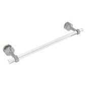  Pacific Beach Collection 18'' Shower Door Towel Bar with Grooved Accents in Satin Nickel, 22'' W x 5-5/16'' D x 2-5/16'' H