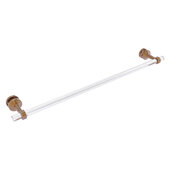  Pacific Beach Collection 30'' Shower Door Towel Bar with Grooved Accents in Brushed Bronze, 34'' W x 5-5/16'' D x 2-5/16'' H