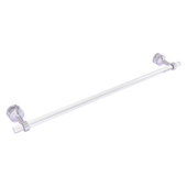  Pacific Beach Collection 30'' Shower Door Towel Bar with Grooved Accents in Satin Chrome, 34'' W x 5-5/16'' D x 2-5/16'' H