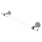  Pacific Beach Collection 24'' Towel Bar with Twisted Accents in Satin Nickel, 28'' W x 2-3/16'' D x 4'' H
