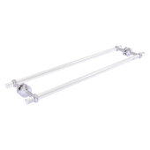  Pacific Beach Collection 30'' Back to Back Shower Door Towel Bar with Twisted Accents in Polished Chrome, 34'' W x 8-13/16'' D x 2-5/16'' H