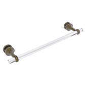  Pacific Beach Collection 18'' Shower Door Towel Bar with Twisted Accents in Antique Brass, 22'' W x 5-5/16'' D x 2-5/16'' H