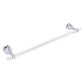  Pacific Beach Collection 24'' Shower Door Towel Bar with Twisted Accents in Polished Chrome, 28'' W x 5-5/16'' D x 2-5/16'' H
